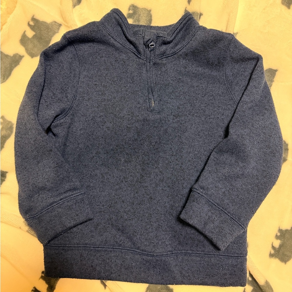 Boys 5T navy Blue quarter-Zip Sweater/sweatshirt